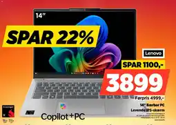 Power Lenovo 14" Bærbar PC 83HL0064MX tilbud