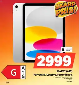Power iPad 11" (A16) MD3Y4KNA tilbud