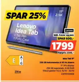 Power Lenovo Idea Tab 11" ZAFRO006SE tilbud