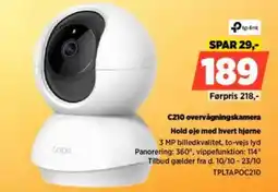 Power C210 overvågningskamera TPLTAPOC210 tilbud