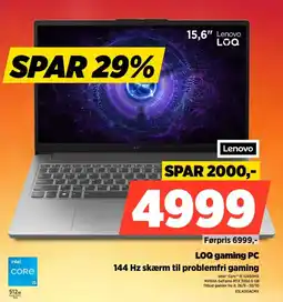 Power Lenovo LOQ gaming PC 83LK00ACMX tilbud