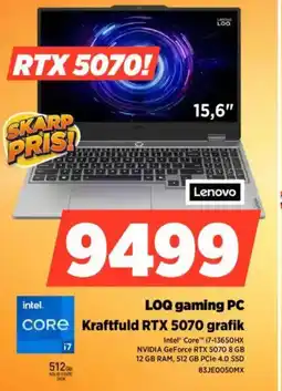 Power Lenovo LOQ gaming PC 83JE0050MX tilbud