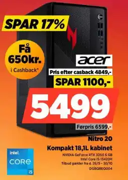 Power ACER Nitro 20 DGBQBEQ004 tilbud
