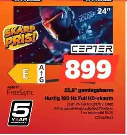 Power CEPTER 23,8" gamingskærm C23ALPHA2 tilbud