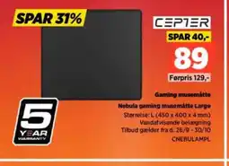Power CEPTER Gaming musemåtte CNEBULAMPL tilbud