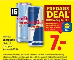 Lidl Energidrik, DKK 15.95, App-pris tilbud