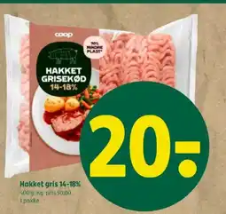 Coop 365 Hakket gris 14-18% tilbud
