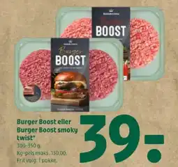 Coop 365 Burger Boost eller Burger Boost smoky twist tilbud