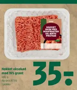 Coop 365 Hakket oksekød med 35% grønt tilbud