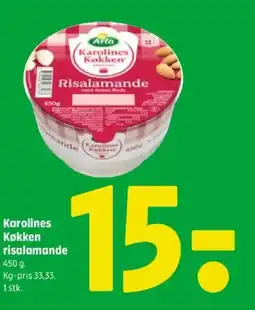 Coop 365 Karolines Køkken risalamande tilbud