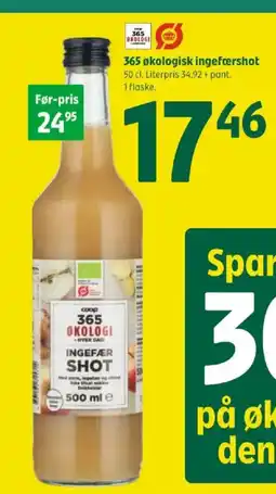 Coop 365 365 økologisk ingefæershot tilbud