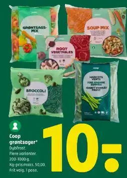 Coop 365 Coop grøntsager tilbud