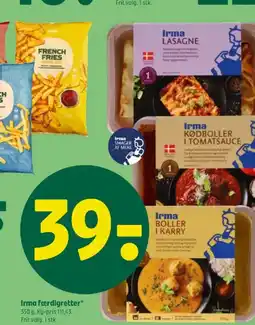 Coop 365 Irma færdigretter tilbud
