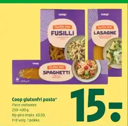 Coop 365 Coop glutenfri pasta tilbud