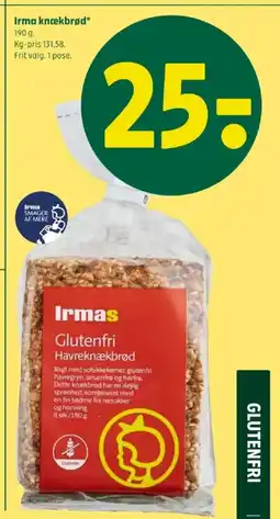 Coop 365 Irma knækbrød tilbud