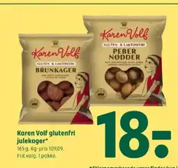 Coop 365 Karen Volf glutenfri julekager tilbud