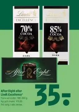 Coop 365 After Eight eller Lindt Excellence tilbud