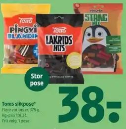 Coop 365 Toms slikpose tilbud