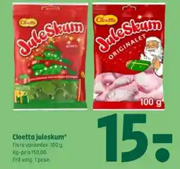 Coop 365 Cloetta juleskum* tilbud