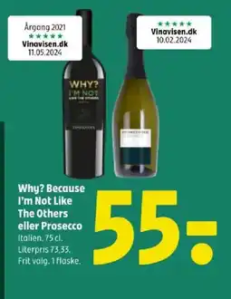 Coop 365 Why? Because I'm Not Like The Others eller Prosecco tilbud