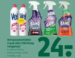 Coop 365 Vel opvaskemiddel 2-pak eller Cillit Bang rengøring tilbud