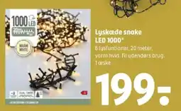 Coop 365 Lyskæde snake LED 1000 tilbud