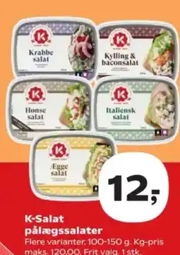 SuperBrugsen K-Salat pålægssalater tilbud