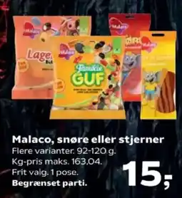 SuperBrugsen Malaco, snøre eller stjerner tilbud