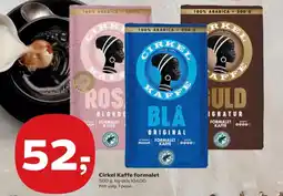 SuperBrugsen Cirkel Kaffe formalet tilbud