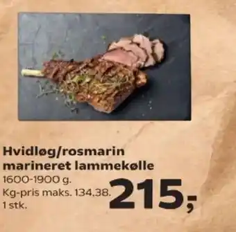 SuperBrugsen Hvidløg/rosmarin marineret lammekølle tilbud