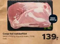 SuperBrugsen Coop hel nakkefilet tilbud