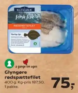SuperBrugsen 2 gange om ugen glyngøre rødspættefilet tilbud