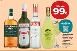 SuperBrugsen Tullamore Dew Whiskey, Aalborg Taffel Akvavit, Stoli Vodka eller Bottega Limoncello tilbud