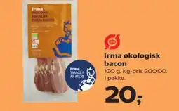 SuperBrugsen Irma økologisk bacon tilbud