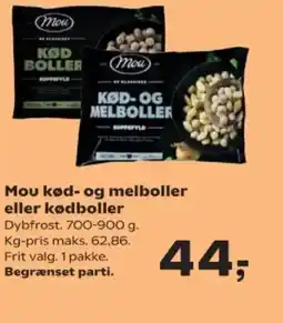 SuperBrugsen Mou kød- og melboller eller kødboller tilbud