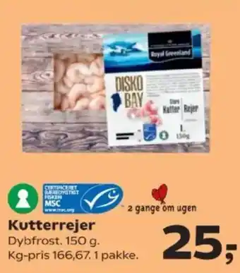 SuperBrugsen 2 Gange om ugen Kutterrejer tilbud