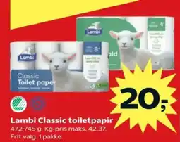SuperBrugsen Lambi Classic toiletpapir tilbud