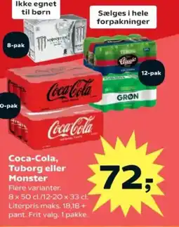 SuperBrugsen Coca-Cola, Tuborg eller Monster tilbud