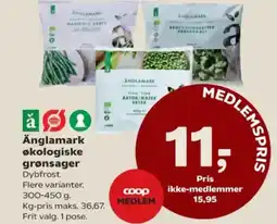 SuperBrugsen Änglamark økologiske grønsager tilbud