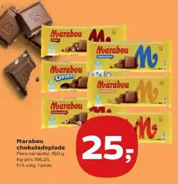 SuperBrugsen Marabou chokoladeplade tilbud