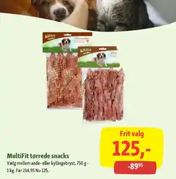 Maxi Zoo MultiFit tørrede snacks tilbud