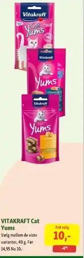 Maxi Zoo Vitakraft cat yums tilbud