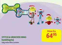 Maxi Zoo Stitch & grinchen xmas hundelegetøj tilbud