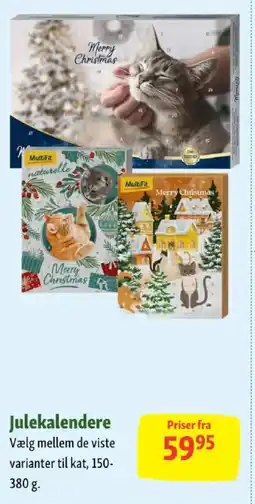Maxi Zoo Julekalendere tilbud