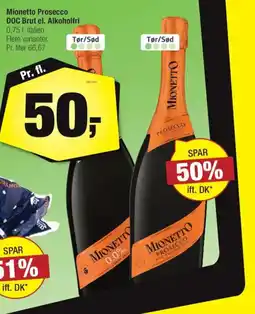 Calle Mionetto Prosecco DOC Brut el. Alkoholfri tilbud