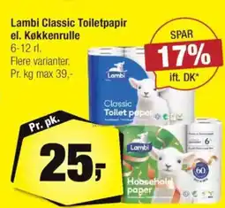 Calle Lambi Classic Toiletpapir el. Køkkenrulle tilbud