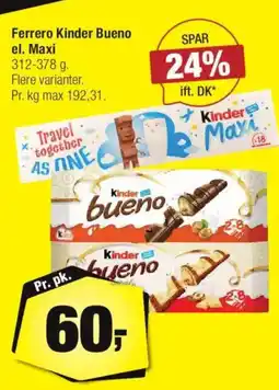 Calle Ferrero Kinder Bueno tilbud