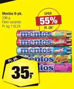 Calle Mentos 8-pk. Flere varianter. tilbud