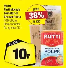 Calle Mutti Finthakkede Tomater el. Bronze Pasta tilbud
