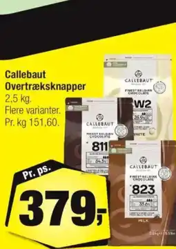 Calle Callebaut Overtræksknapper tilbud